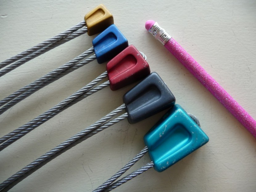 dmm alloy offset - showing the size range of the dmm offsets with a pencil for size...