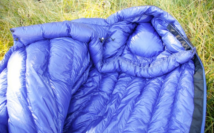 marmot plasma 15 - the marmot plasma 15's luxurious interior. note the full down collar...