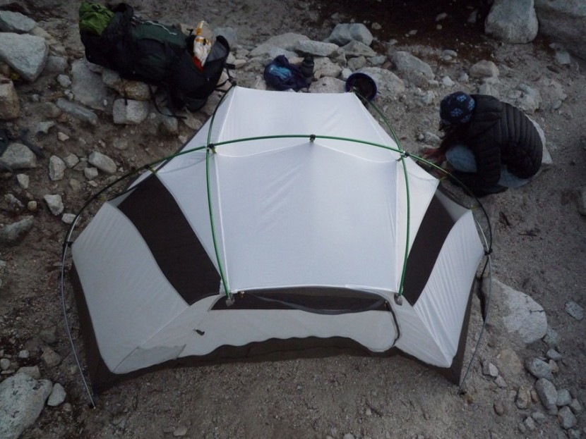 msr hoop - msr hoop: the main pole supports two shorter top poles that make the...