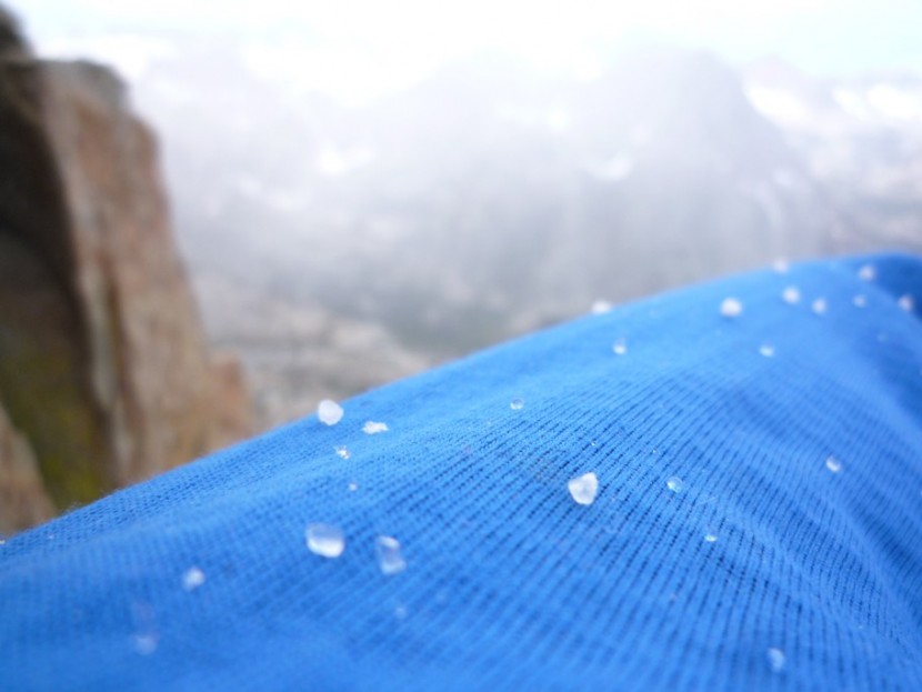 patagonia r1 pullover - the patagonia r1 face fabric close up. note the loose knit fabric...