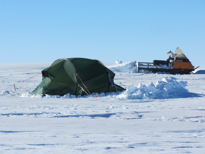 4 season tent - the nammatj 2 at automated geophysical observatory 1, antarctica...