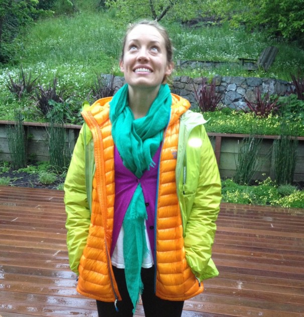 first ascent microtherm hooded - mountain hardwear ghost whisperer down jacket worn under the outdoor...