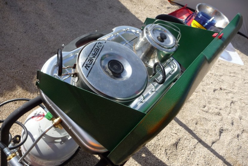 the wind screens in action in joshua tree. we attached our big...