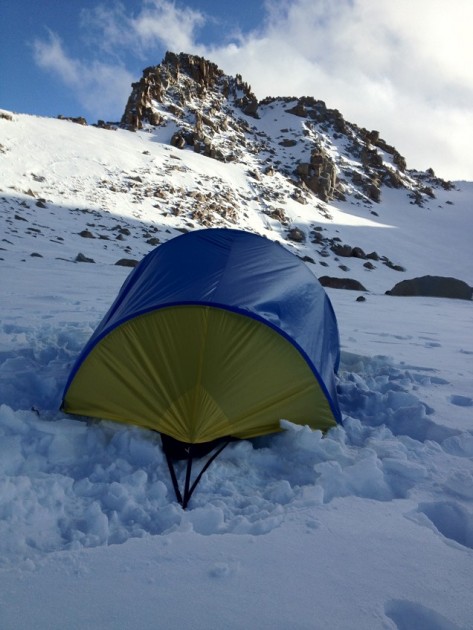 stephenson's warmlite 2r - the warmlite in its preferred habitat, a big snowfield. this was our...