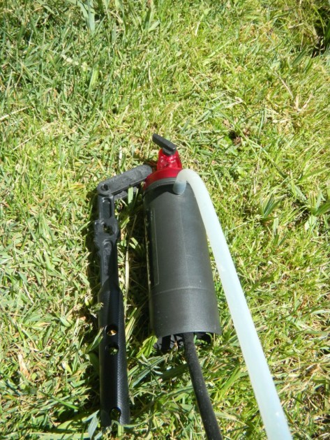 msr sweetwater microfilter - the handle on this contender is very easy to pump, and then...