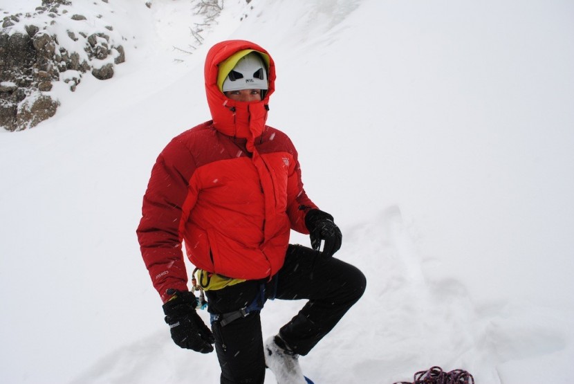 mountain hardwear chillwave jacket - staying toasty warm after a bit of ice climbing in the mountain...