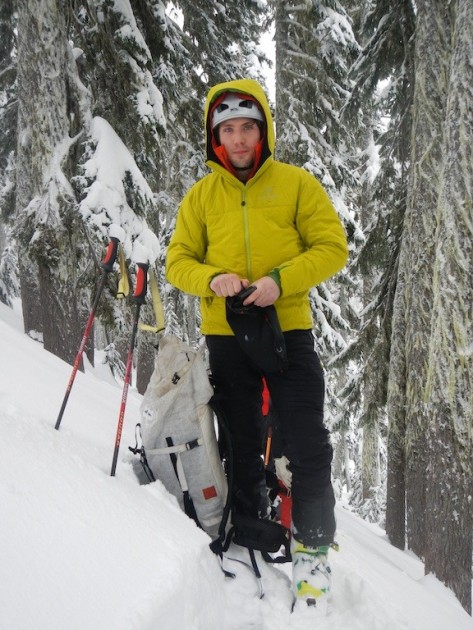 arc'teryx atom sv - arcteryx atom sv, ski touring in the wa cascades.