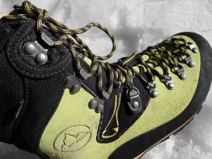 mountaineering boot womens - the la sportiva nepal evo lacing system. note the special lace-lock...