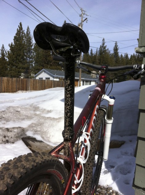 fizik aliante - headed out for some testing in the snow and mud, with the fizik...