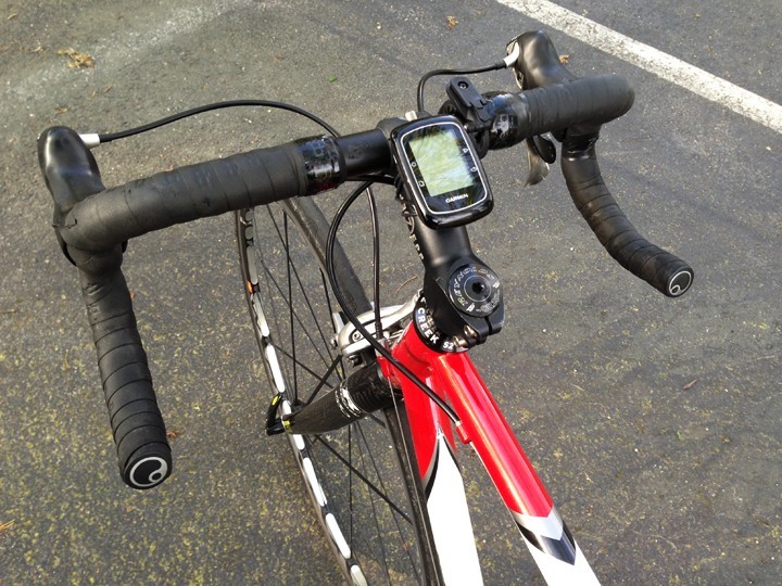 garmin edge 200 - garmin edge 200 mounted on stem.