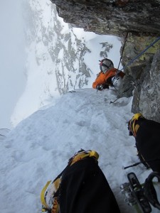 cilogear 30l worksack - will dean following mixed terrain on the n. face of mt. snoqualmie...