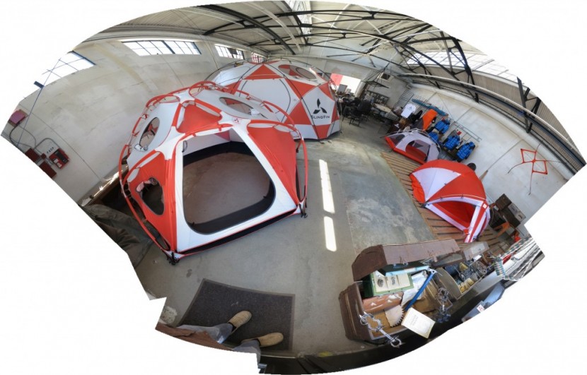 4 season tent - inside slingfin's previous headquarters in berkely, ca. the...