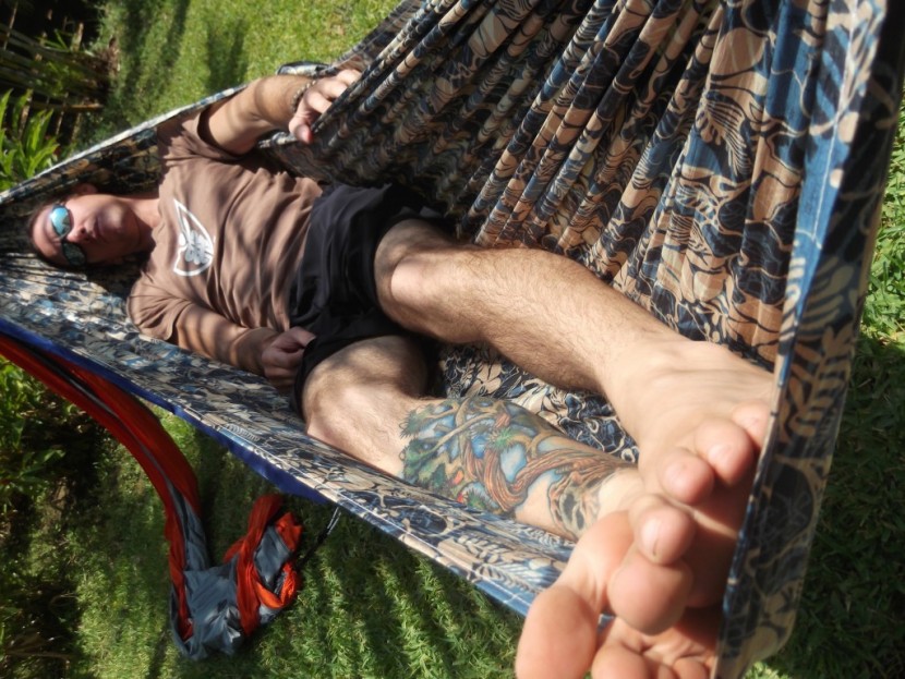 hammock bliss ultralight - lounging in the hammock bliss ultralight.