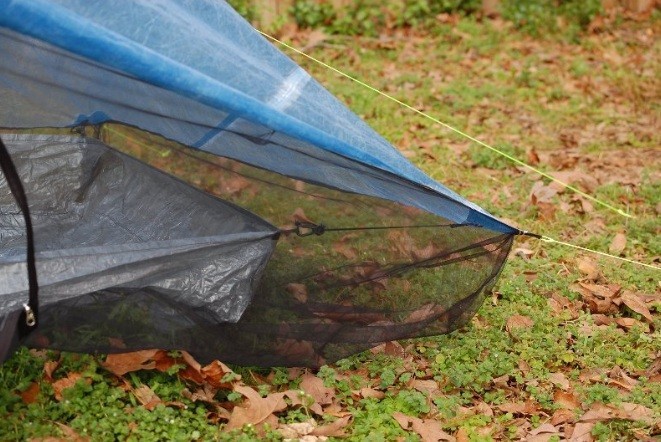 zpacks hexamid twin tent - zpacks hexamid twin tent with the groundsheet clipped to the inside...