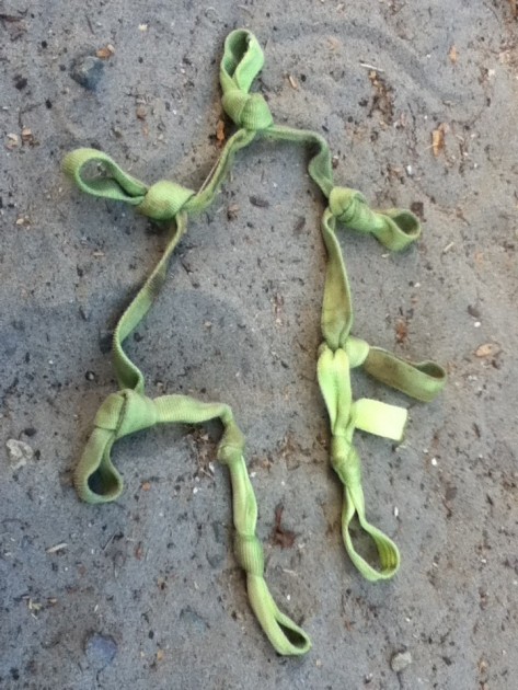 hammock bliss ultralight - daisy chain made from webbing for adjustable hanging strap