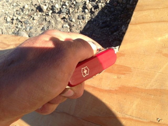 pocket knife - if you'll use your knife for handiwork tasks, consider...