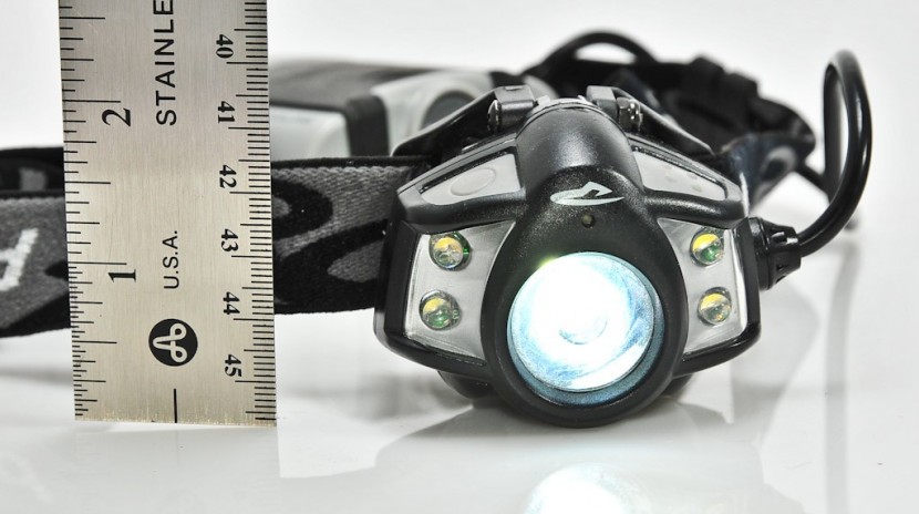 princeton tec apex - shown with spot light turned on