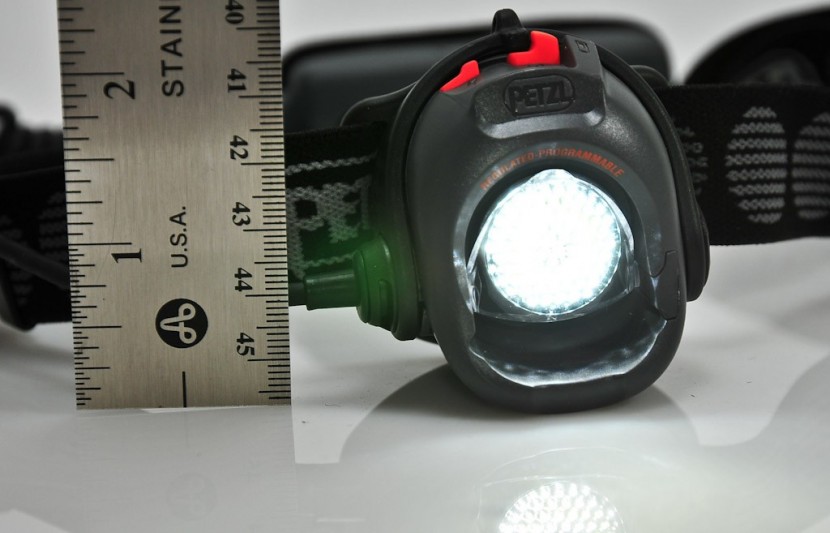 petzl myo rxp - spot mode light turned on