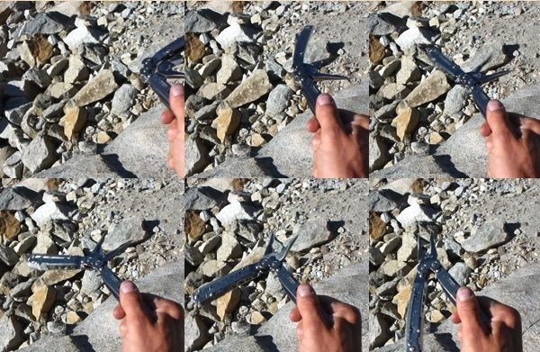 sog powerassist s66 - with some practice, the sog pliers can be fully deployed one-handed...