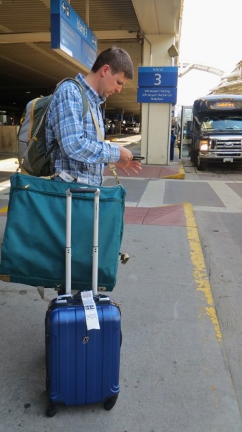 traveler's choice cambridge 20 - michael waits for the next leg of the journey to continue...