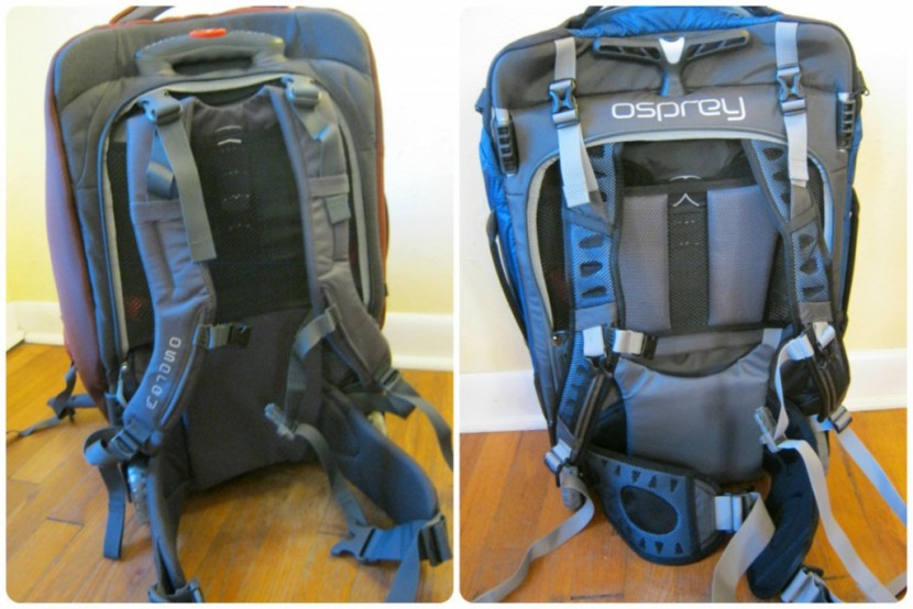 both osprey packs (meridian: l, ozone: r) are convertible wheeled...