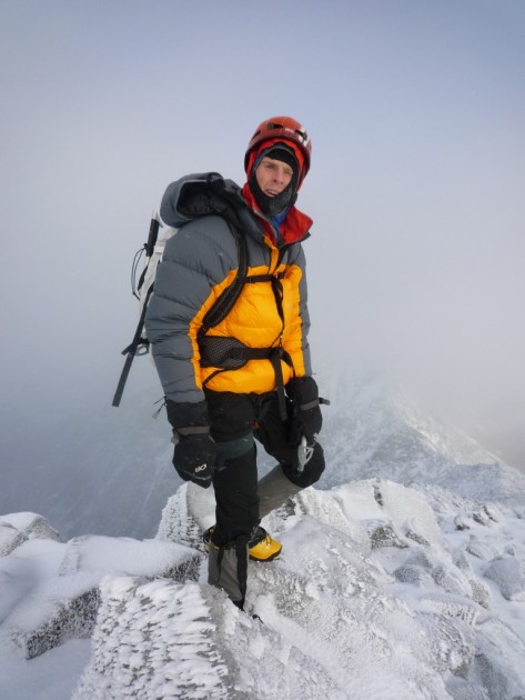 feathered friends volant - max neale in the feathered friends volant parka, constructed with...