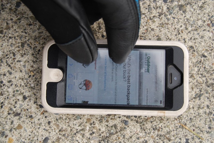 ski gloves - touchscreen sensitive fingertips are nice, but most skiers don't...