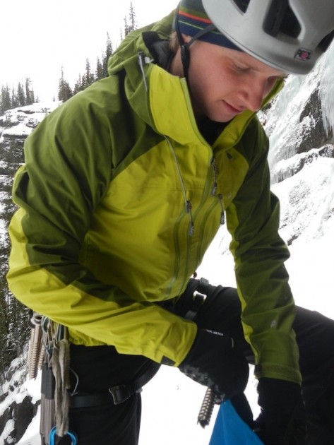 rab stretch neo - rab stetch neo in hyalite canyon, montana.