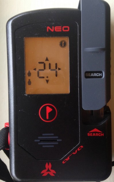 arva neo - the neo's display once its directional arrows go away under 3...