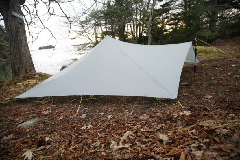 mountain laurel designs trailstar - mountain laurel designs trailstar pitched in storm mode close to the...