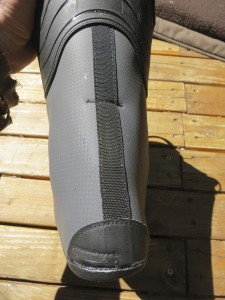 nordica hell and back h2 - the small slit on the bottom of the liner will accommodate the wire...