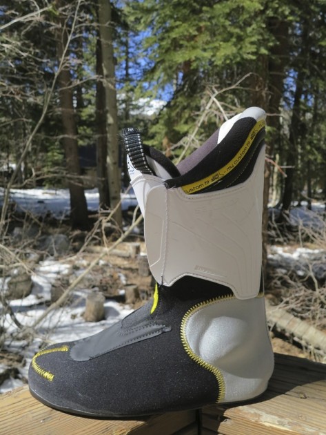 salomon x-pro 120 - check out the heel/ankle pockets on the liner of the x pro 120.