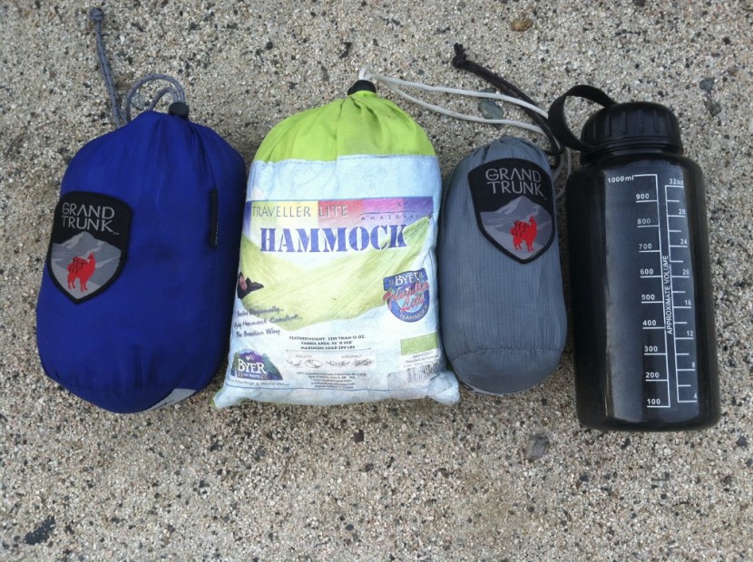 byer traveller lite - the grand trunk ultralight (left) is a bit heavier than the byer...