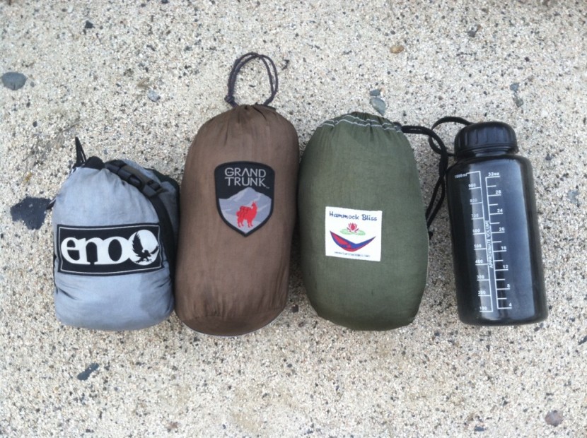 hammock bliss double - all three doubles tested were relatively close in weight and size...