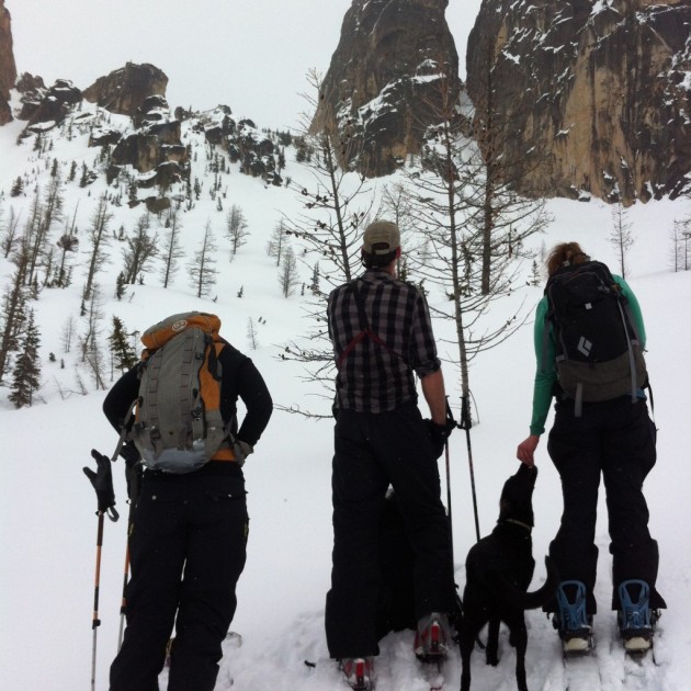 arc'teryx beta ar glove for women - taking a minute to dry our hands out while testing gloves up at...