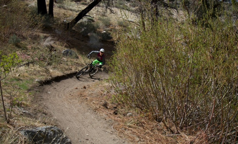 giro feature - luke lydiard rides the lower rock creek trail singletrack in the...