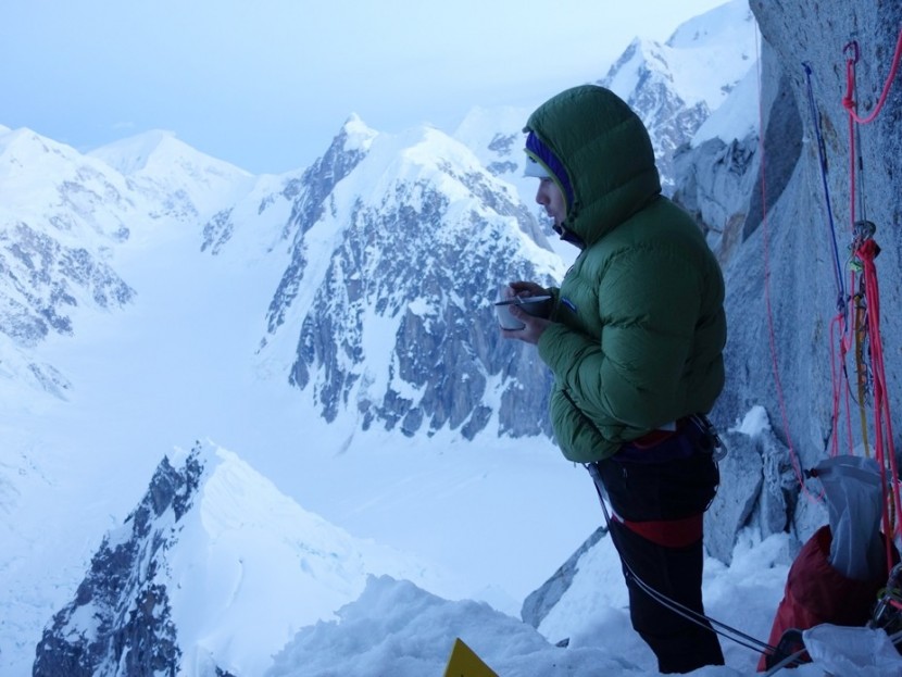 feathered friends hooded helios - chris simrell with the feathered friends hooded helios. mt...