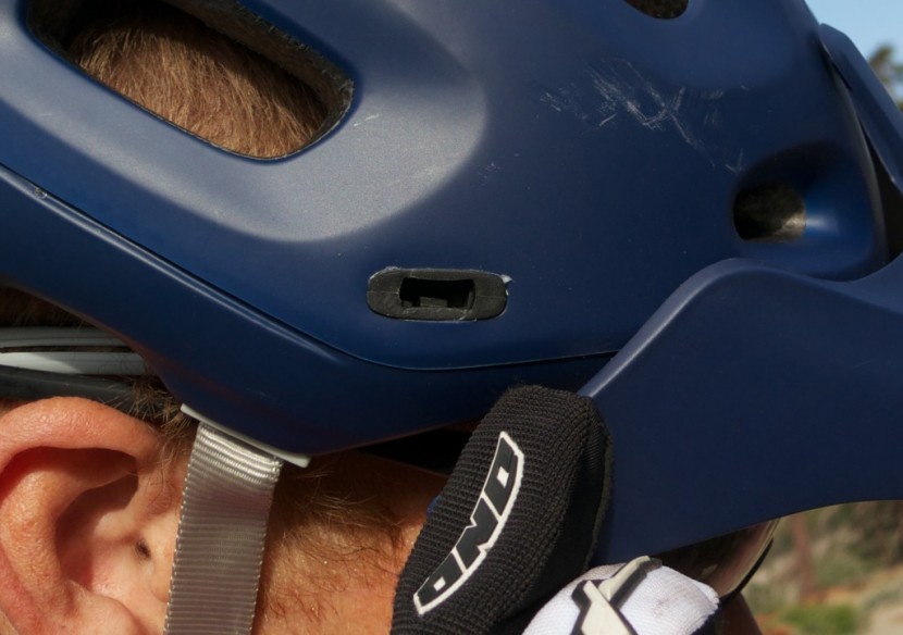 poc trabec - the trabec's visor is secured to the helmet with loose horizontal...