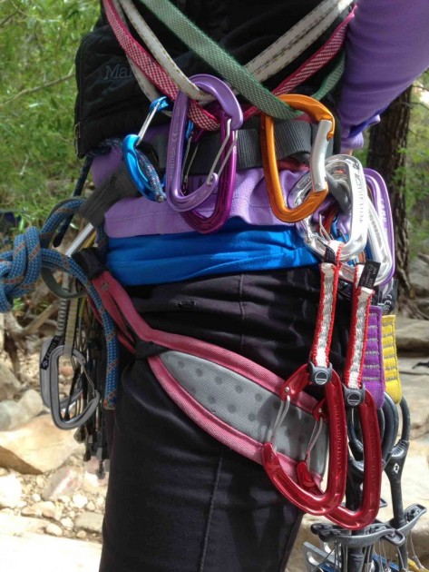 wild country helium quickdraw - the lightweight heliums won't weigh you down on a long route.