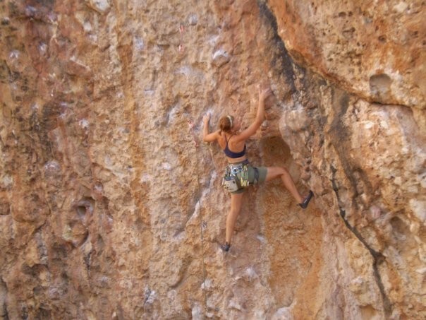 black diamond positron - the positrons on amanda's harness are easy to clip and unclip...