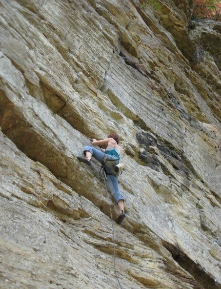 black diamond positron - clipping the positron draws in the red river gorge. this draw didn't...