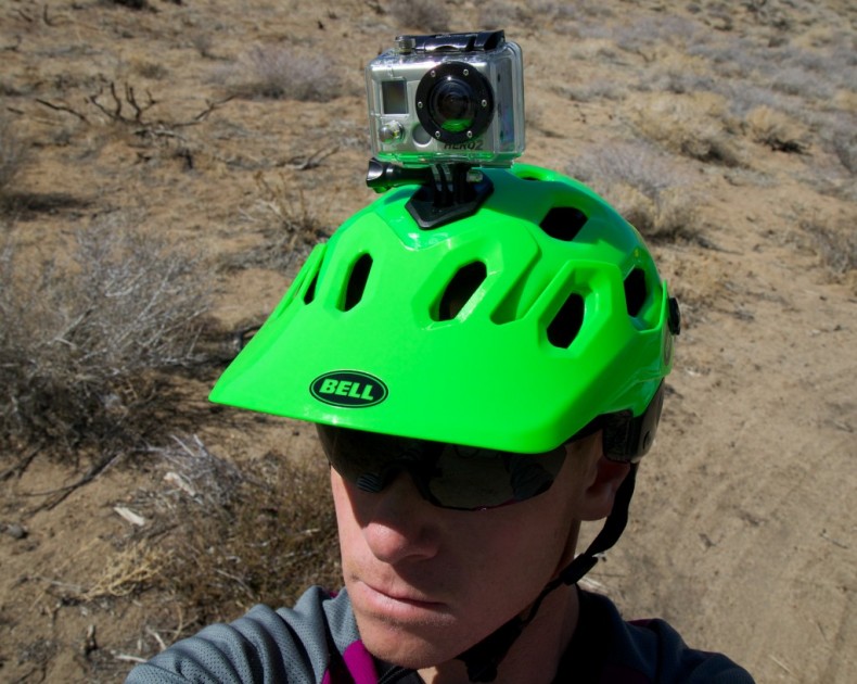 bell super - the bell super comes with a gopro mount which plugs securely into...