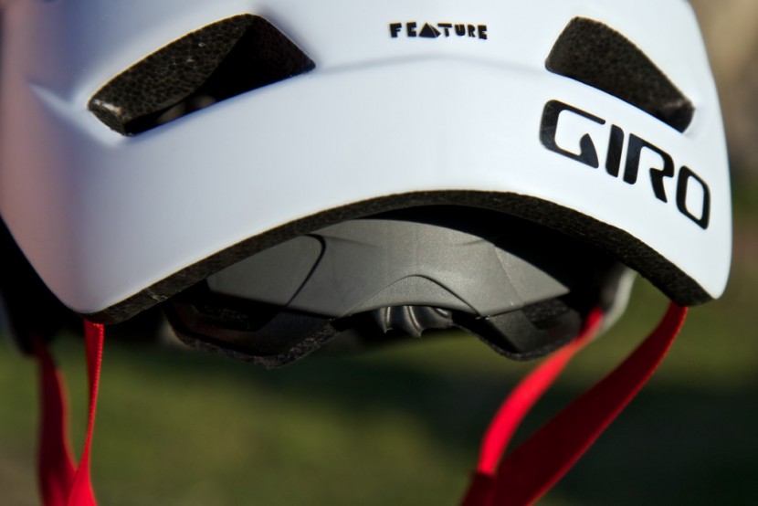 giro feature - the feature's rear adjustment band is easy to operate even with full...