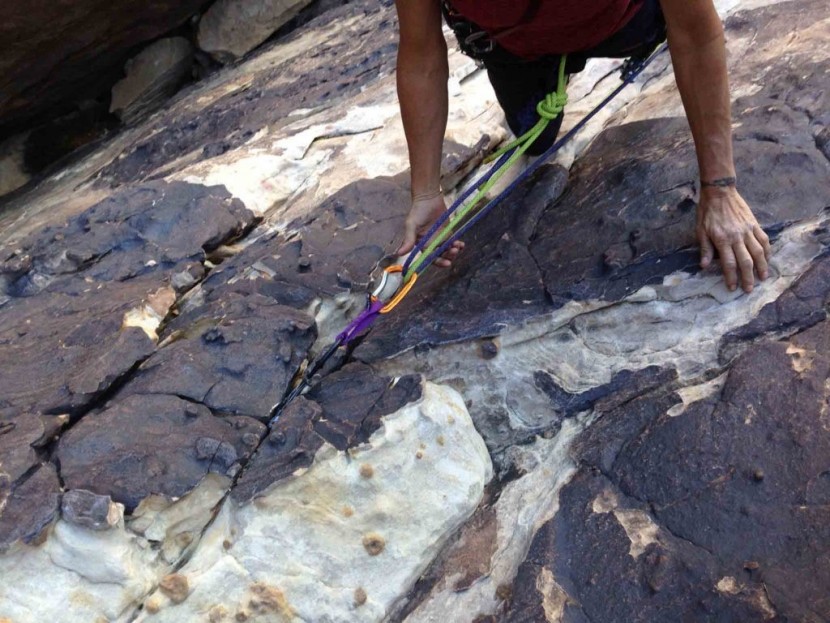 camp orbit - tracy martin clips her 7.8 mm twin ropes into the orbit. this...