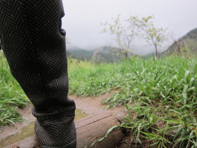 bogs women's summit - taking the summit out for a rainy day walk. we didn't notice any...