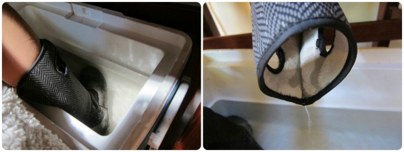 bogs women's summit - l: amanda filled up a cooler and put it under her desk while...