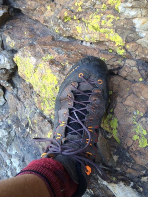 la sportiva hyper mid gtx - the la sportiva hyper's toe design and lacing make an excellent...