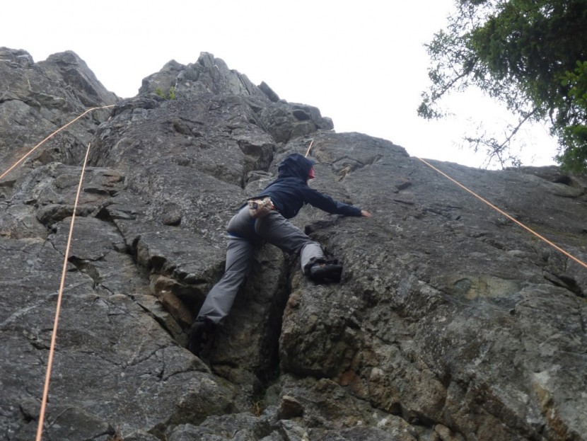 five ten anasazi vcs - taking a lap after getting rained off forbidden peak, mt. eerie, wa.