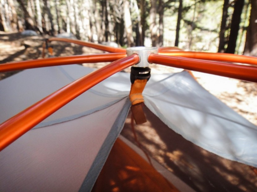 rei quarter dome 2 - the quarter dome's body has two clips that need to slide into the...