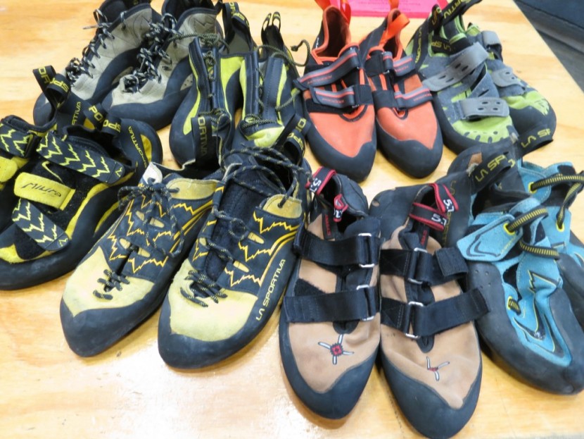 five ten anasazi vcs - climbing shoes collected for testing.